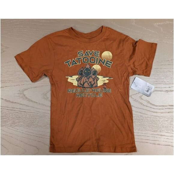 Star Wars Disney Boys' Save Tatooine Short Sleeve Graphic T-Shirt Small - Picture 1 of 7